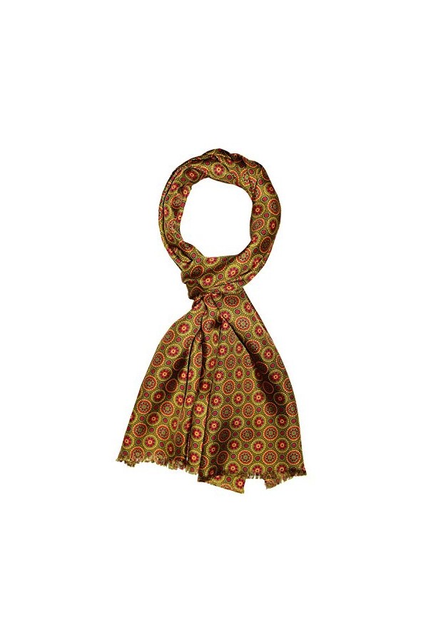 LORENZO CANA - Echarpe - À Pois - Femme vert Gold Grün Rot