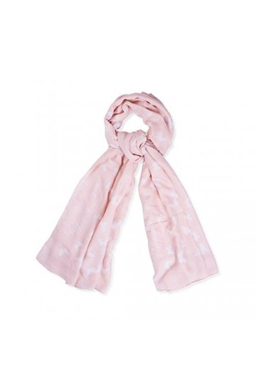 Katie Loxton Live Joyfully Écharpe tendance pour femme Motif papillons Rose clair, rose, taille unique