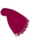 Lorenzo Cana Écharpe pashmina pour femme - 50 % cachemire - 50 % laine - Laine dagneau mérinos - Cachemire - Pour femme, bai