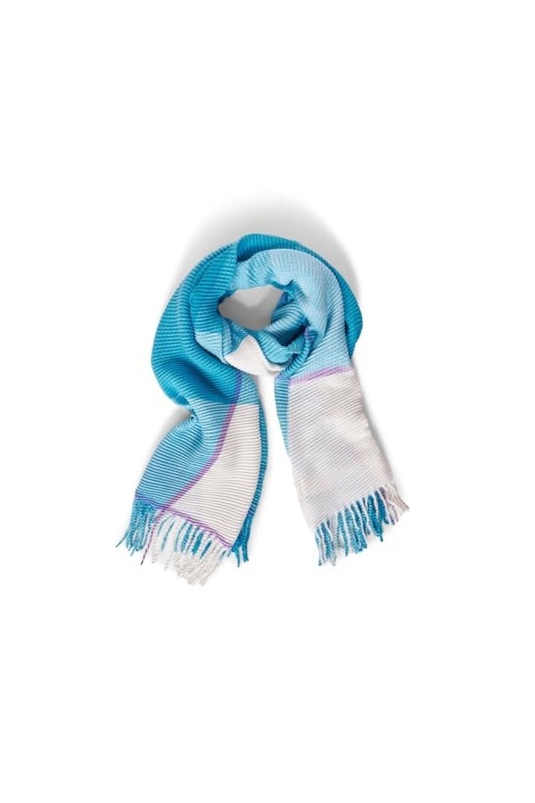 Street One A572249 Écharpe Tendance, Bleu Aigue-Marine, A Femme