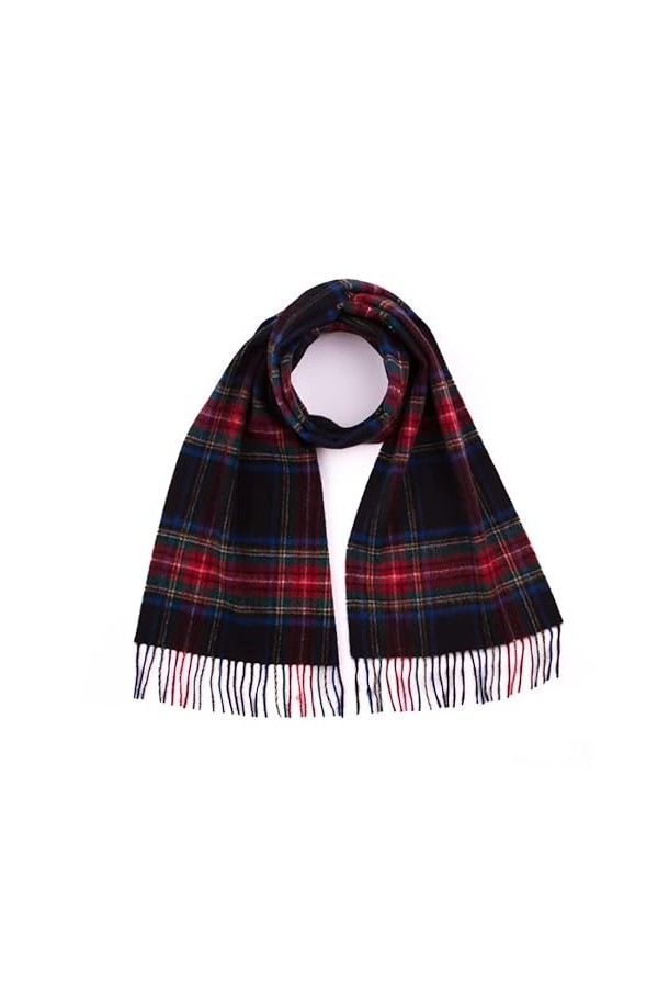 Écharpe tartan écossais 100% pure laine dagneau - 100% laine – En différents tartans – Parfait pour homme et femme – 30,5 x 