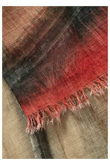 Camel Active Womenswear 307510/7v51 Écharpe Peinte à la Main, Rouge, Taille Unique Femme