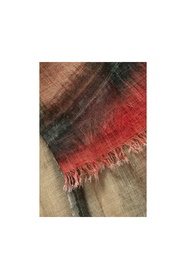 Camel Active Womenswear 307510/7v51 Écharpe Peinte à la Main, Rouge, Taille Unique Femme