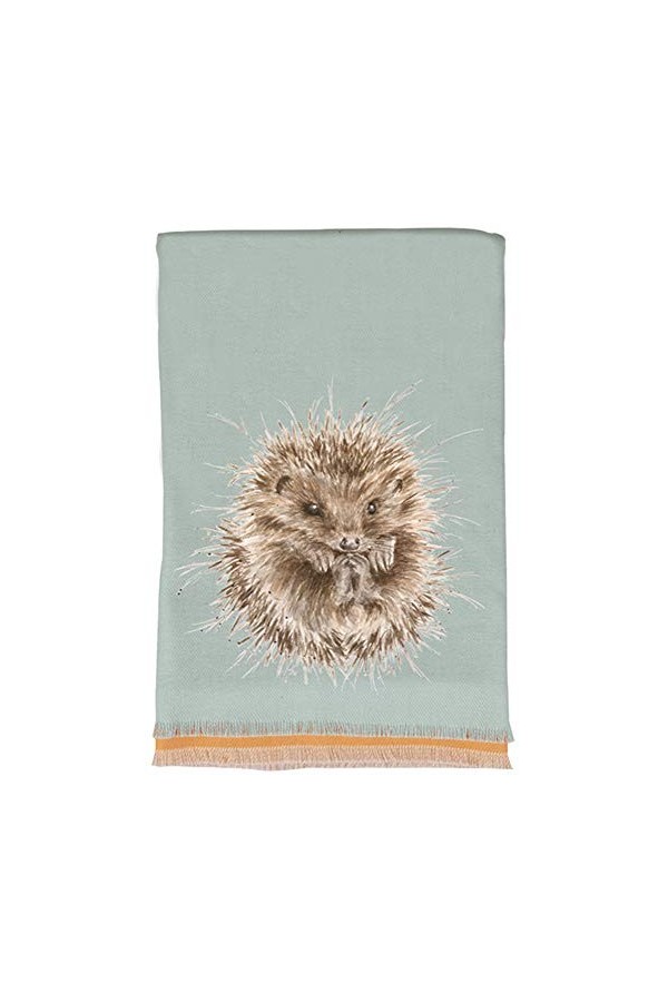 Wrendale Designs Écharpe dhiver, Vert - Hérisson, taille unique