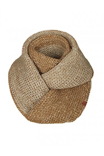 Bickley + Mitchell Two Color Infinity Écharpe en Tricot pour Femme 52010-07-187 Bikley + Mitchell Knitted Womens Scarf, Camel