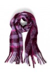 Street One A572248 Écharpe à Carreaux, Plummy Wine, A Femme