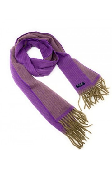 MADE IN SCOTLAND - Echarpe - Femme Purple/Camel Taille unique