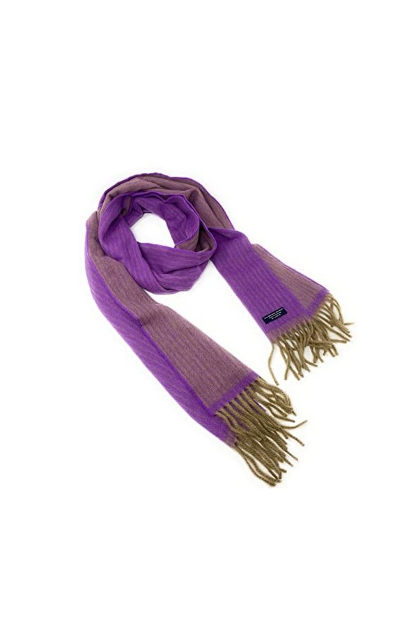 MADE IN SCOTLAND - Echarpe - Femme Purple/Camel Taille unique