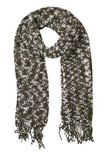 collezione alessandro Lanea Écharpe en laine, couleur kaki, taille unique pour femme