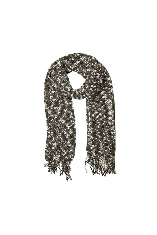 collezione alessandro Lanea Écharpe en laine, couleur kaki, taille unique pour femme