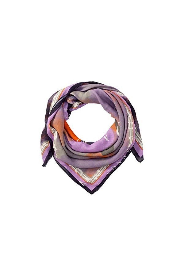 camel active 307450/8v45 écharpe Mode, Violet/Bleu, Taille Unique Femme