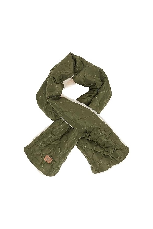 camel active 307370/2v37 Écharpe, Kaki, Taille Unique Femme