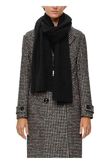 s.Oliver BLACK LABEL 10.2.20.25.276.2133713 Écharpe, Noir, Taille Unique Femme