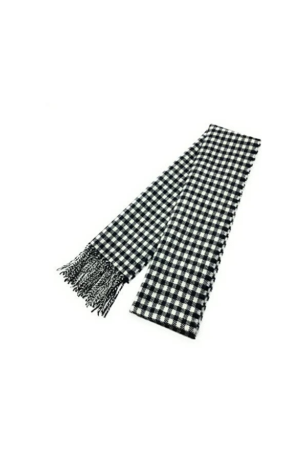 Highland Tweed Écharpe unisexe en laine dagneau pure tartan - Fabriquée en Écosse, multicolore, 210cm x 27cm.