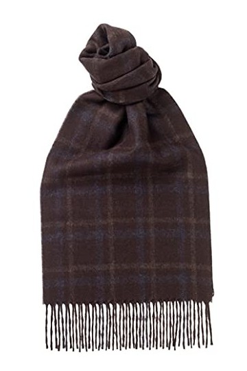 Glen Isla Écharpe 100 % laine dagneau Motif à carreaux Rouge