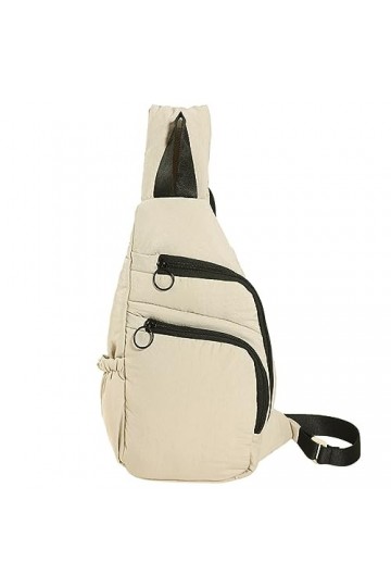 YILCER Sac à dos léger pour femme avec bretelles réglables et poches multiples, beige