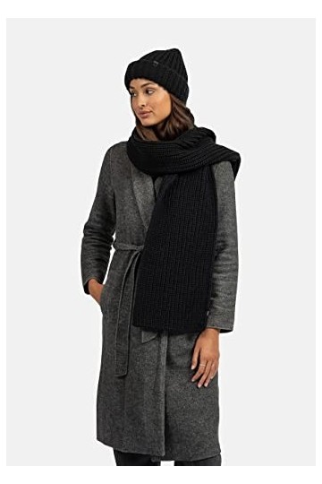 Bickley + Mitchell Bikley + Mitchell Chunky Knitted Basic Écharpe pour Femme 2009-02-11-20, Noir, Taille Unique Homme