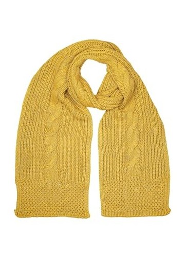 collezione alessandro Tresse Écharpe, Moutarde, Taille Unique Femme