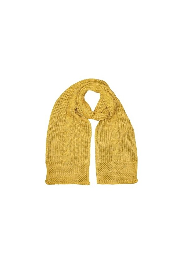 collezione alessandro Tresse Écharpe, Moutarde, Taille Unique Femme