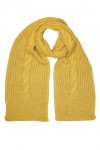 collezione alessandro Tresse Écharpe, Moutarde, Taille Unique Femme