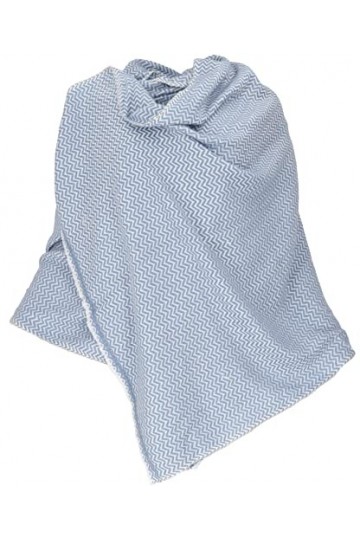 GURU SHOP Écharpe végétalienne douce et moelleuse pour homme/femme, bleu, synthétique, taille : taille unique, écharpes alter