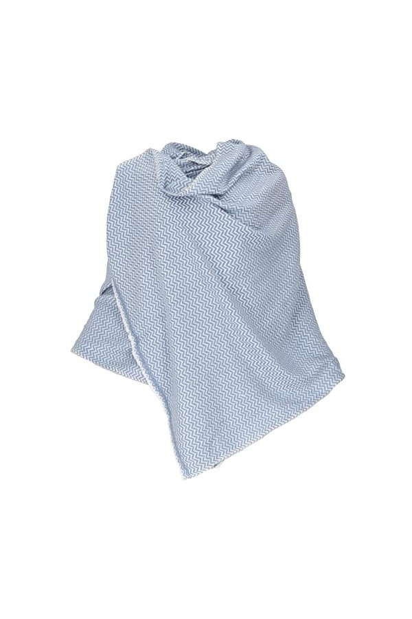 GURU SHOP Écharpe végétalienne douce et moelleuse pour homme/femme, bleu, synthétique, taille : taille unique, écharpes alter