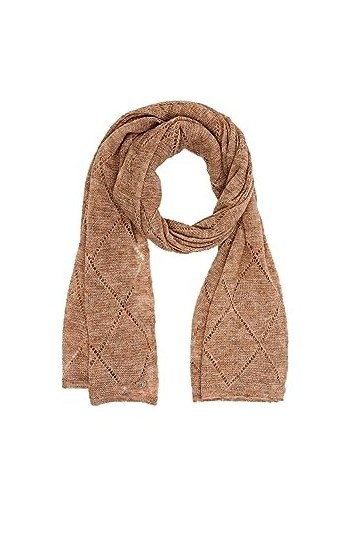 ESPRIT 083EA1Q303 Écharpe dhiver, Caramel, Taille Unique Femme