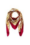 LORENZO CANA Foulard pour la femme – écharpe à la mode de 100% soie pour le printemps et l´été avec les mesures de 100 x 100 