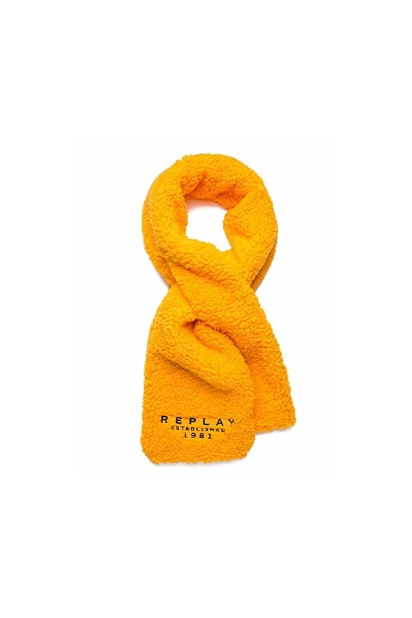Replay AW9292 Echarpe, 167 Yellow Sun Gold, L 20 X H 130 CM Femme