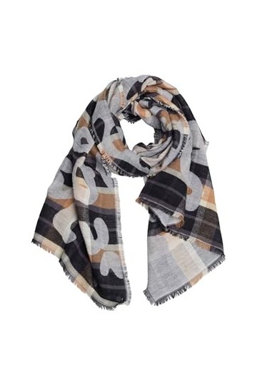 Esprit 993ea1q315 Écharpe de Mode, 001/Noir, Taille Unique Femme