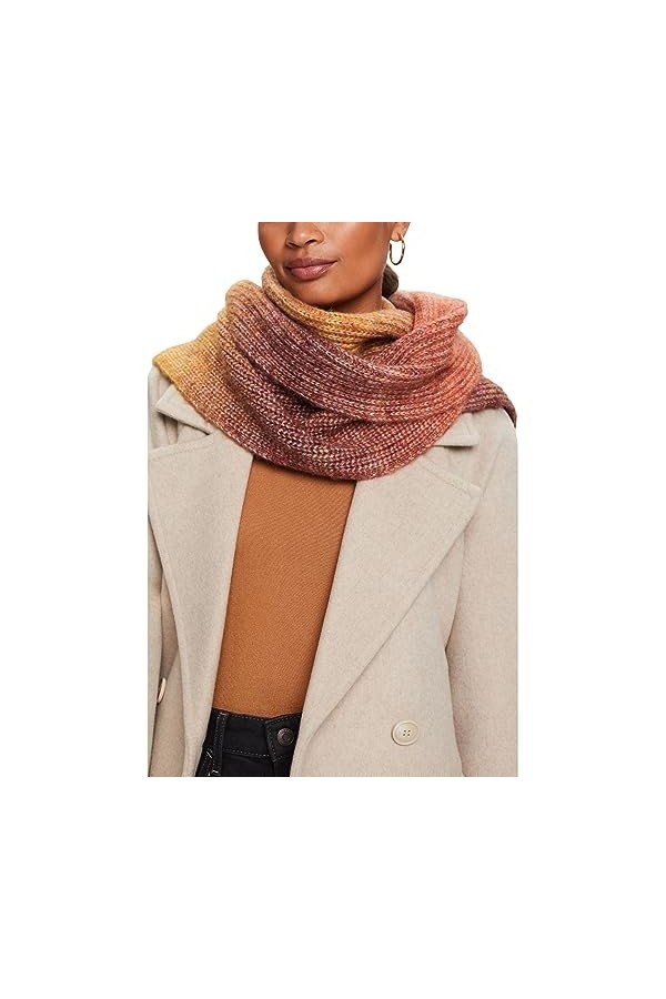 ESPRIT 093ea1q303 Écharpe dhiver, Caramel, Taille Unique Femme