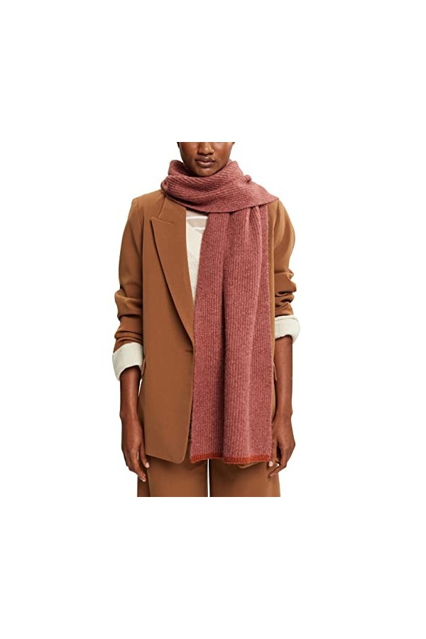 ESPRIT 992ea1q314 Écharpe Tendance, 805/terre Cuite, Taille Unique Femme