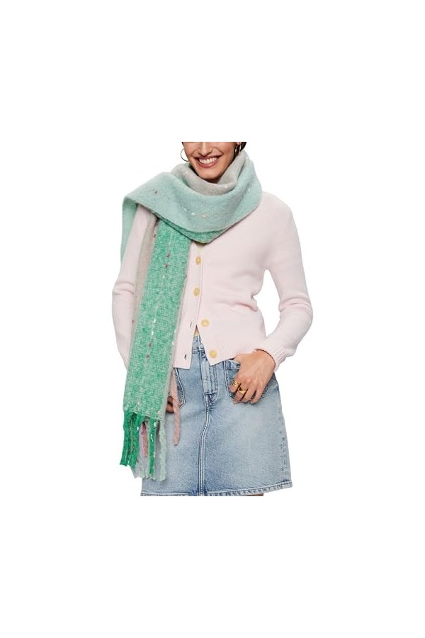 ESPRIT 103EA1Q313 Echarpe, 310/GREEN, 1SIZE Femme