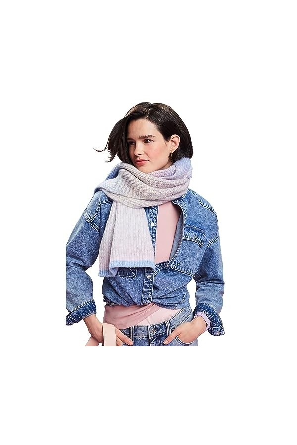 ESPRIT 093ea1q303 Écharpe dhiver, Ice, Taille Unique Femme