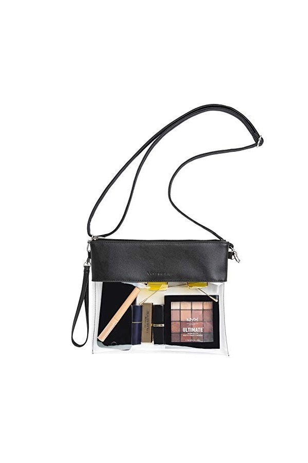 Vorspack Sac à main en cuir PU avec bandoulière réglable pour événements, concerts, festivals, travail