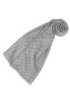 LORENZO CANA - Echarpe - Femme Noir Fischgrat-schwarz-weiss Taille unique