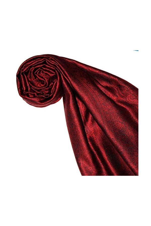 LORENZO CANA - Echarpe - Imprimé cachemire - Femme Rouge rouge/noir 70 x 190 cm