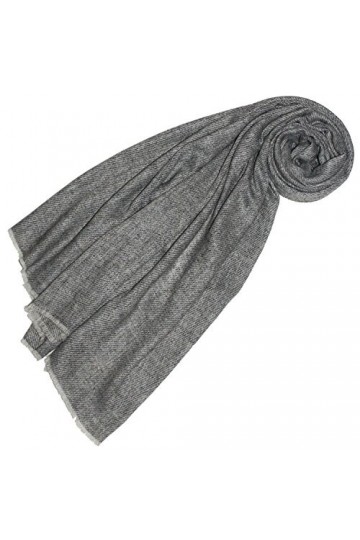 LORENZO CANA Echarpe de 100% Cachemire pour la femme – 70 x 200 cm, bicolore, naturel - souple et noble – une sensation de lu