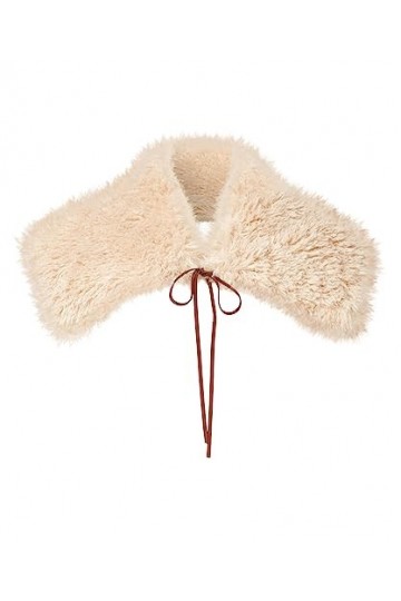 Joe Browns Cosy 70s Collier en Peau de Mouton Écharpe pour Temps Froid, Crème/Multicolore, Taille Unique Femme