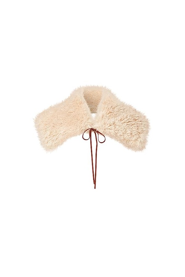 Joe Browns Cosy 70s Collier en Peau de Mouton Écharpe pour Temps Froid, Crème/Multicolore, Taille Unique Femme