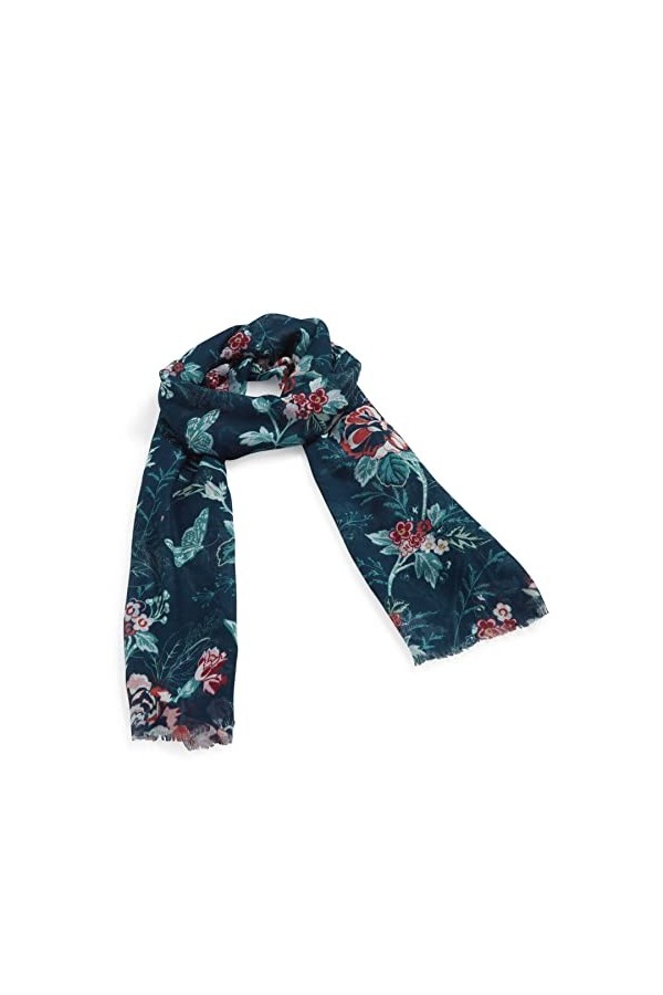 Vera Bradley Écharpe légère et Douce avec Franges Mode, Paisley Jamboree, Taille Unique Femme