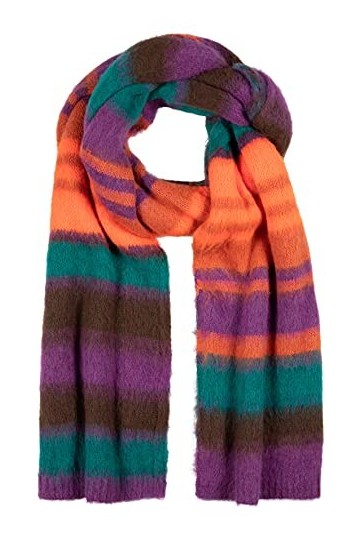 Timezone Multistripe Scarf Echarpe, Rayures Multicolores, Taille Unique Mixte