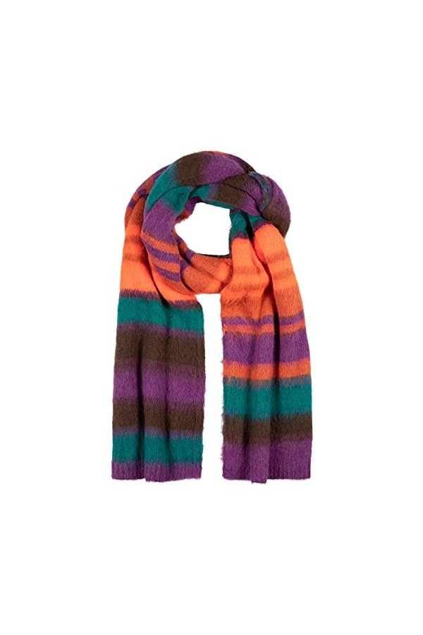 Timezone Multistripe Scarf Echarpe, Rayures Multicolores, Taille Unique Mixte
