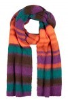 Timezone Multistripe Scarf Echarpe, Rayures Multicolores, Taille Unique Mixte