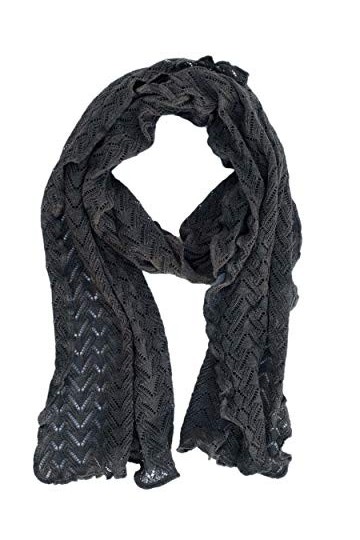 Invero, Écharpe en laine mérinos Lilly, 100 % laine, Poudre, 30X180 cm