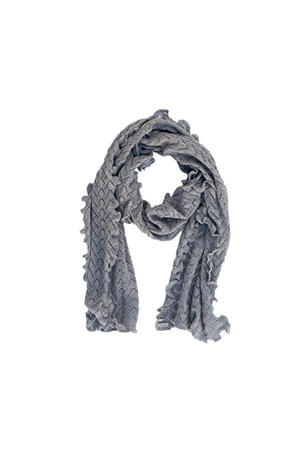 Invero, Écharpe en laine mérinos Lilly, 100 % laine, Poudre, 30X180 cm