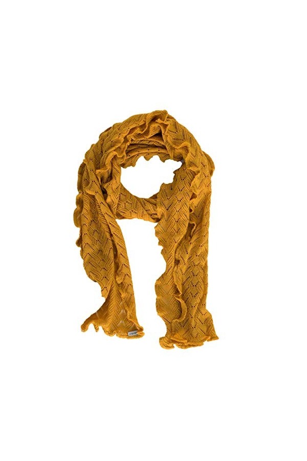 Invero, Écharpe en laine mérinos Lilly, 100 % laine, Poudre, 30X180 cm