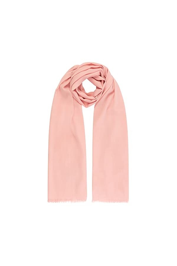 ApartFashion Écharpe Unie, Rose, Taille Unique Femme