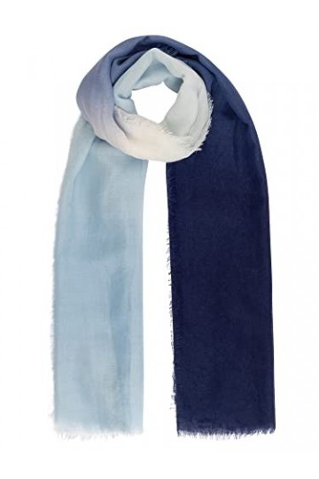 ApartFashion Écharpe avec dégradé, Bleu, Taille Unique Femme