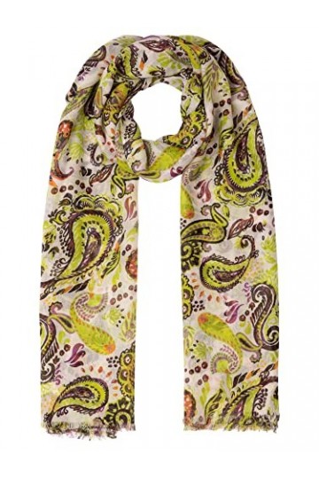 APART Fashion Écharpe, Bleu-crème, Taille Unique Femme